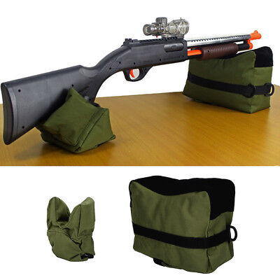 Shooting Range Sand Bag Pads Hunting Rifle Gun Bench Rest Stand Front Rear Bags 