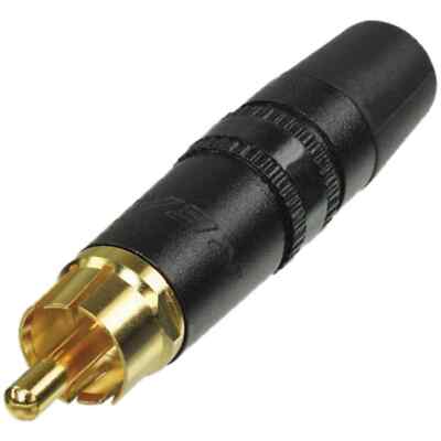 REAN NYS373 Phonostecker vergoldete Kontakte schwarz