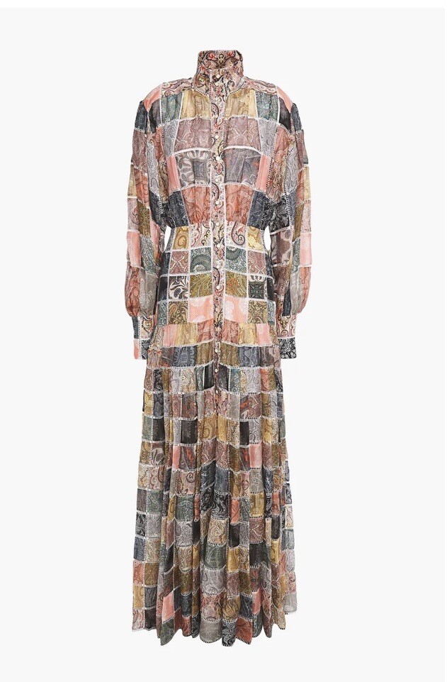 Zimmermann  Number 96 Patchwork Effect Printed Li… - image 7