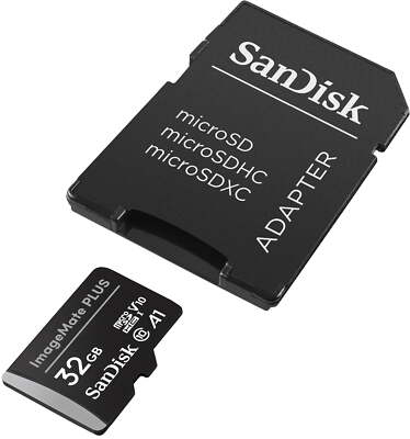 SanDisk 32GB ImageMate Plus microSDXC UHS-1  C10, V10, 4K UHD, A1 mit Adapter