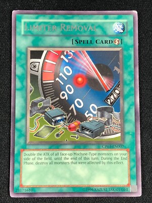 YUGIOH LIMITER REMOVAL CP01-EN007 RARE (MP) 