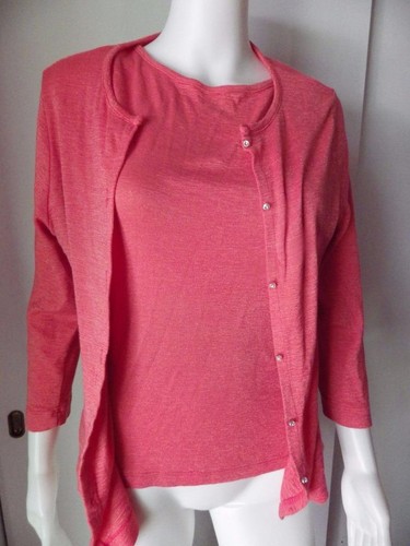 JULES ALLEN Sweater Set Shimmer Knit 