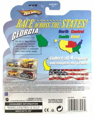 Hot Wheels Connect Cars Georgia Custom '56 Ford Truck #4/50 w