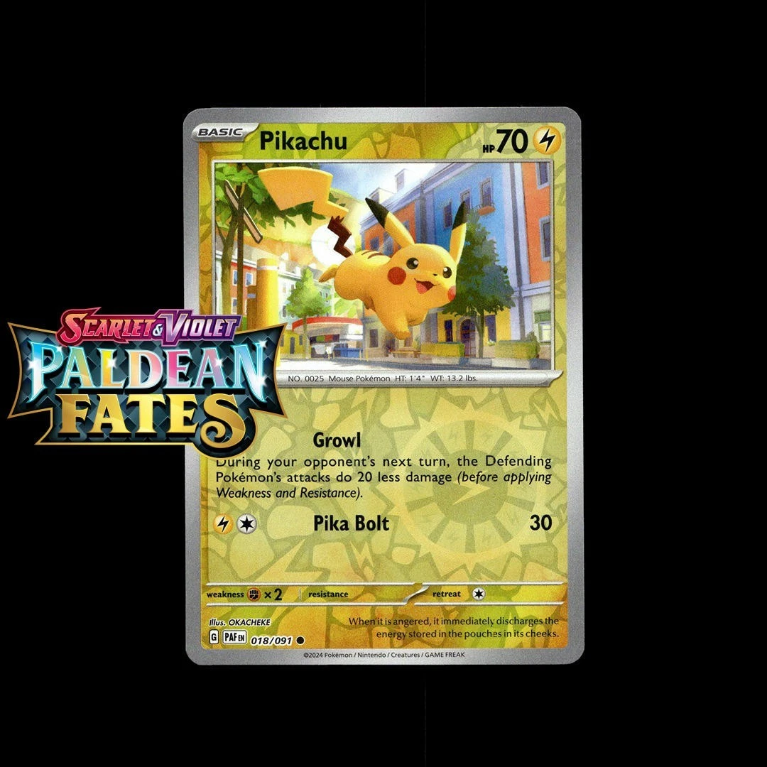 Pikachu Pokémon TCG Individual Collectible Card Game Cards for sale