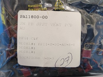 New (18pcs) EP11-S-D1-AV-B-E C & K COMPONENTS Electromechanical Switch