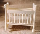 Vintage 2000 Barbie Victorian Dream House White Crib Baby Bed Replace Furniture
