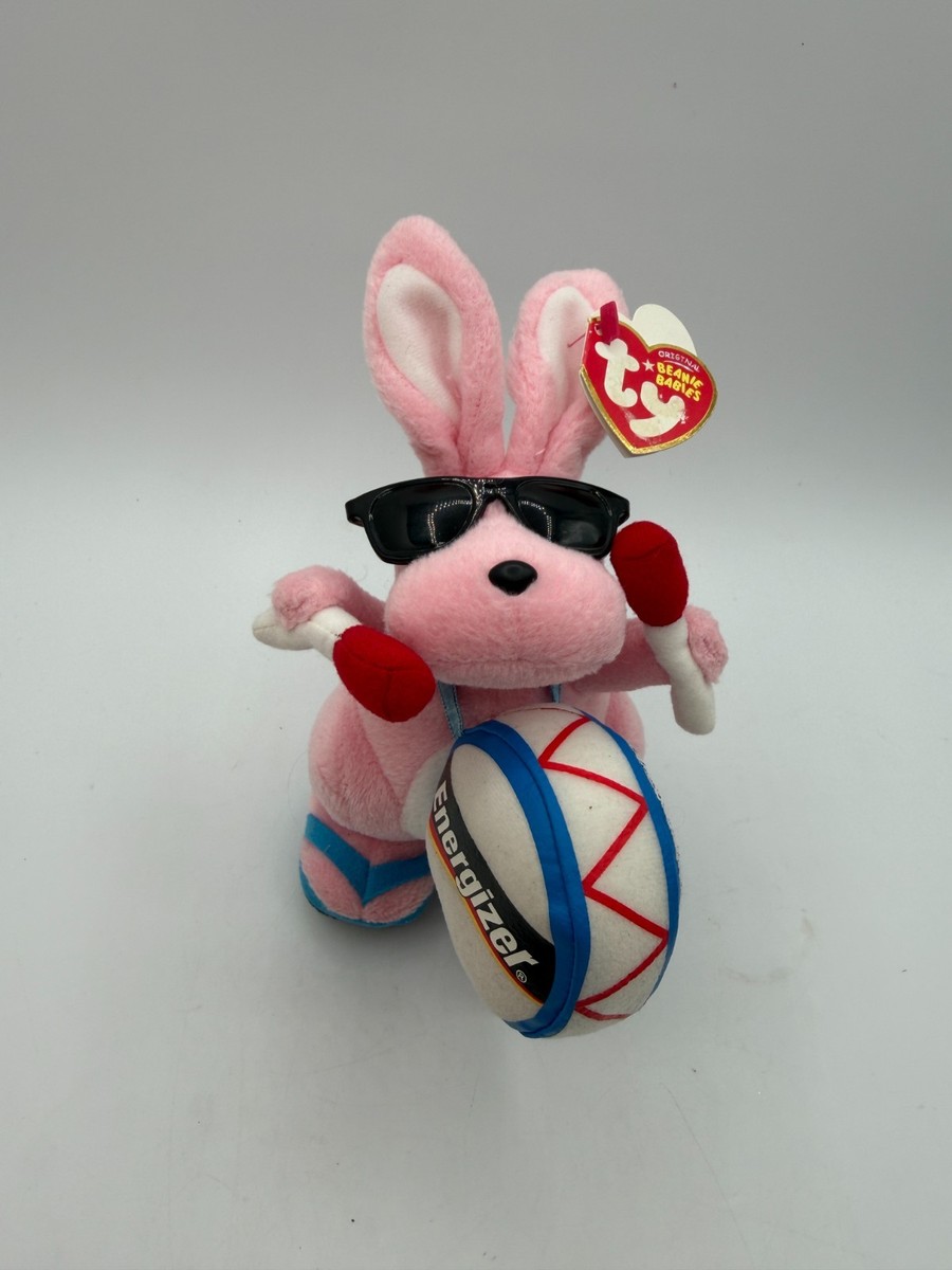Ty Beanie Babies Energizer Bunny E.B. Walgreens Pink Plush 2007