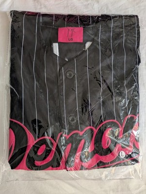 JOJI SOLARIS Demons Baseball Jersey Black/Pink LARGE