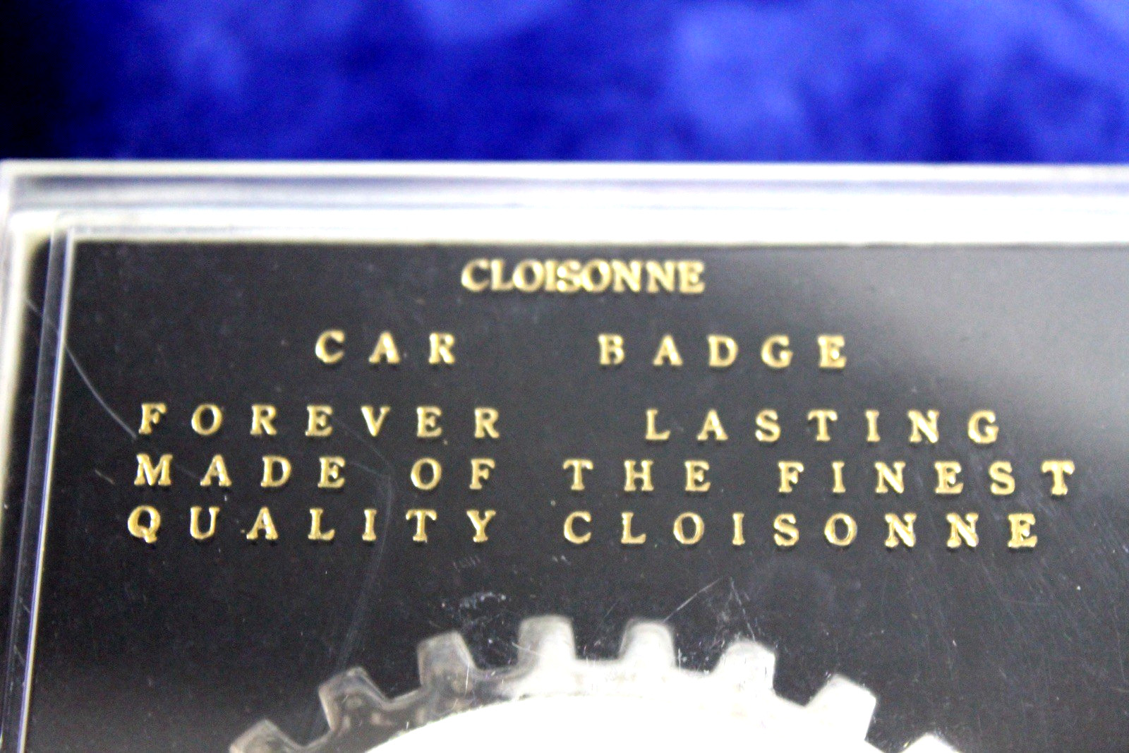 NOS Chrome Jag Jaguar License Plate Topper Badge Accessory Promo E Type