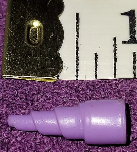 1 Vintage Small Purple Dirty Drill Bit 1990 TMNT Mutant Module Vehicle Part K