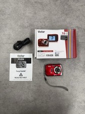 Vivitar 10MP Waterproof Digital Camera All Weather VX426 RED Clean Tested WORKS