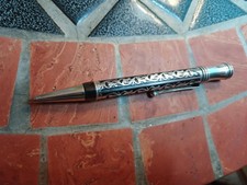 Kugelschreiber in Silber  Antikstil alter Lagerbest neu unbenutzt