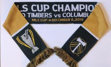 Portland Timbers 2015 MLS Cup Champions Green And Gold Scarf