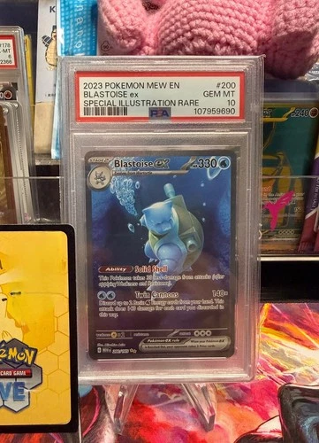 Blastoise EX #200/165 Scarlet & Violet 151 Special Illustration Rare PSA 10