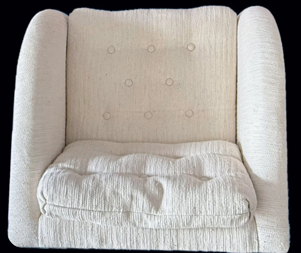 Matched Pair 2 MCM Milo Baughman Art Deco Chrome Club Chairs Hollywood Regency - Image 4 of 4