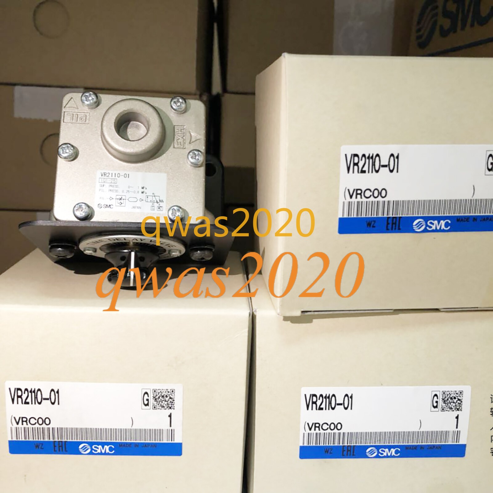 SMC VR2110-01 TIME DELAY, 0-1 MPA Supply.25-.8MPA Signal, VR2000 Series, KD