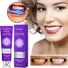 Purple Whitening Toothpaste Brightening Removes Bad Breath DeepCleaning 100g New