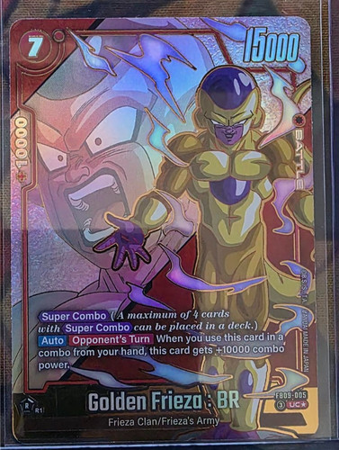 Dragon Ball Super Fusion World Golden Frieza : BR FB09-005 UC* Alt Art Mint