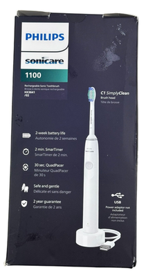 #ad Philips Sonicare 1100 Protective Clean Electric Toothbrush White $18.99