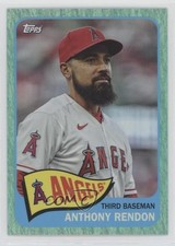 2023 Topps Archives 1965 Topps Aqua Sparkle Foil 7/75 Anthony Rendon #183 13tc