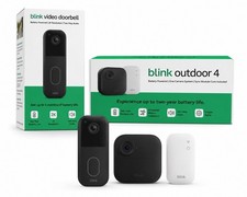Blink Outdoor 4 Camera 2K Video Doorbell Bundle Sync Module Core New Sealed