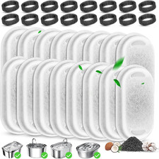 Cat Water Fountain Filters Replacement, 16 Pcs Pet Water Fountain Filter with 16