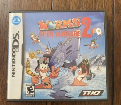 Worms: Open Warfare 2 (Nintendo DS, 2007) CIB Great Condition.