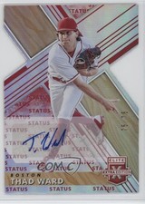 2019 Panini Elite Extra Edition Status Red Die-Cut 75/75 Thad Ward Auto 0u1n