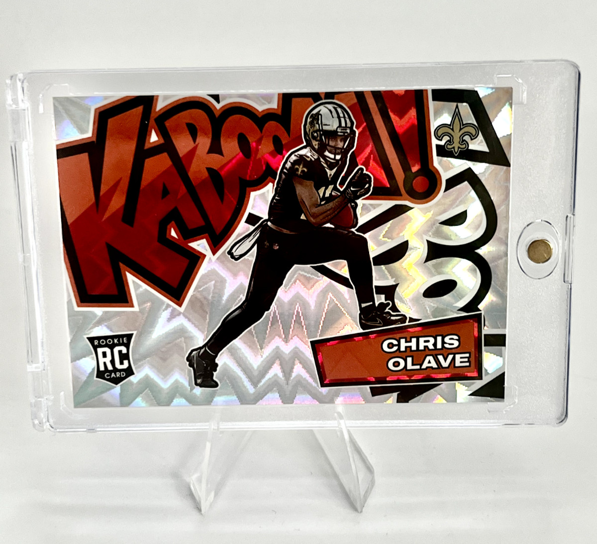 2022 Absolute Chris Olave Kaboom Horizontal SSP RC Rookie #KH10 Saints