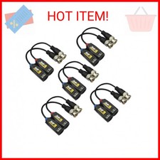 5 Pairs 8MP/4K Passive HD BNC Video Balun Transceiver Transmitter Via UTP RJ45 C