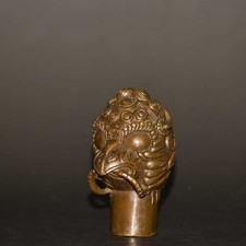 Pure Copper Eagle Head Cane Head