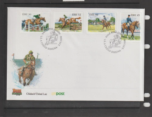 Ireland 1998 Equestrian Sports FDC ..envelope flaps closed