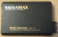 Signamax Media Converter 065-1110 10/100BaseT/TX to 100BaseFX Multimode