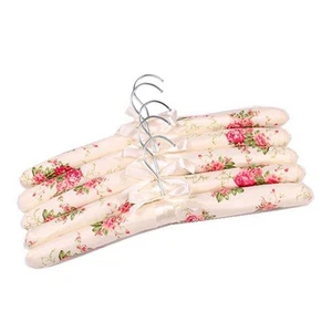 Padded Hangers for Women Sweaters - Satin Padded Hangers (Floral-5pcs) - Picture 1 of 8