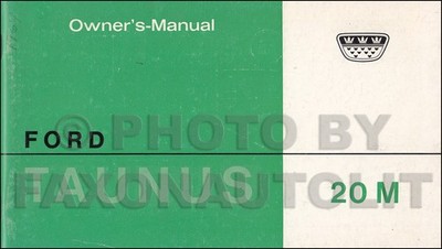 1965 Ford Taunus 20M Owners Manuell User Führung Operator Handbook Hand Buch