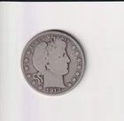 U.S.    *   1913  SILVER  BARBER HALF - KEY DATE   *