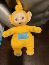Vintage Teletubbies Laa Laa Plush Doll 14" Yellow EDEN Stuffed Toy