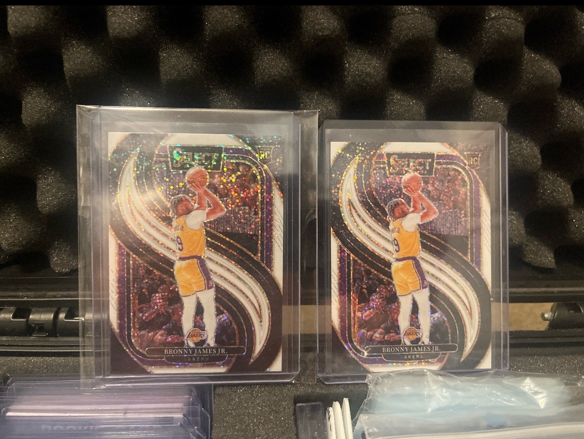 2024-25 Panini Select Bronny James Jr Premier White Sparkle Prizm RC SSP Lakers