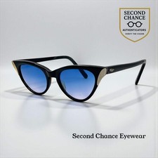 SRO VINTAGE Cat-Eye Sunglasses USA Made-New Blue Gradient Custom Lenses