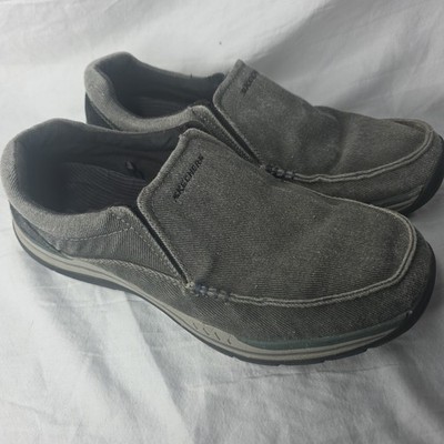 Skechers Relaxed Fit Expected Avillo Khaki Casual Loafers Shoes Men 10 (CPX)