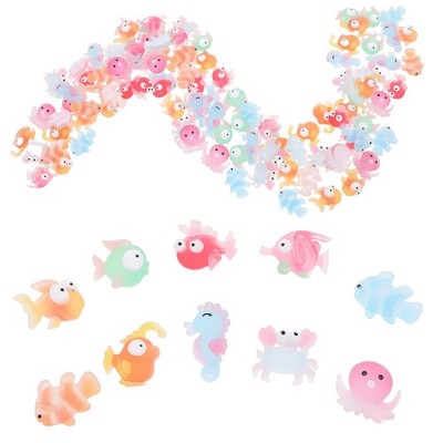  200 Pcs Mini-Harzpuppe Mini-Meeresfiguren Aus Kunstharz Meerestiere