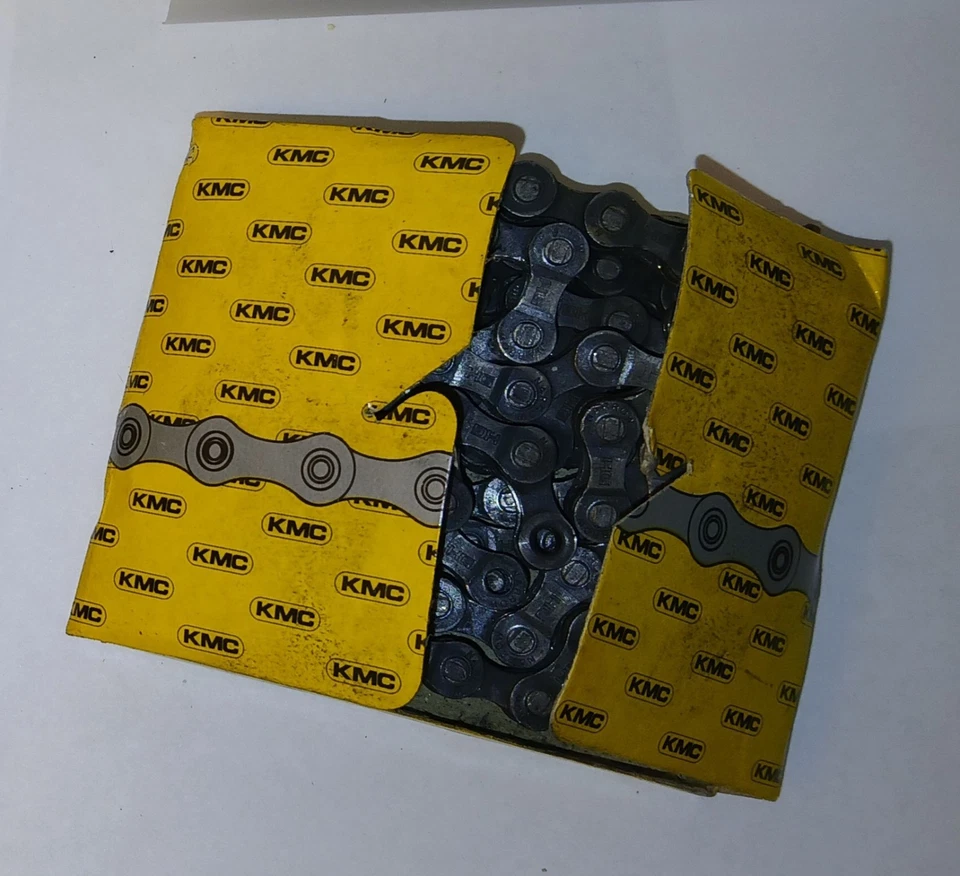 NOS KMC HP 70S Bicycle Chain 116L Nickel Finish 7/8 speed Road Mountain vintage - Image 2 of 4