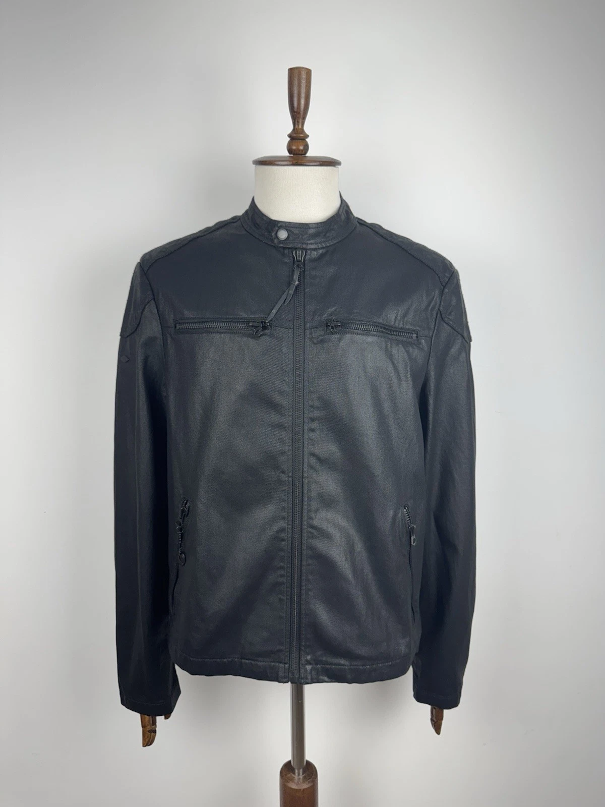 Men’s Supedry Coated Denim Racer Yokohama Jacket size XL