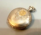 Elgin 10k Solid gold, 1/4.dollar 999 gold coin, 0sHunter Case Pocket Watch 1895,