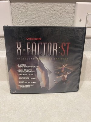 Weider X Factor ST CD Complete 12 Disc Workout Program 8 Week Training ...