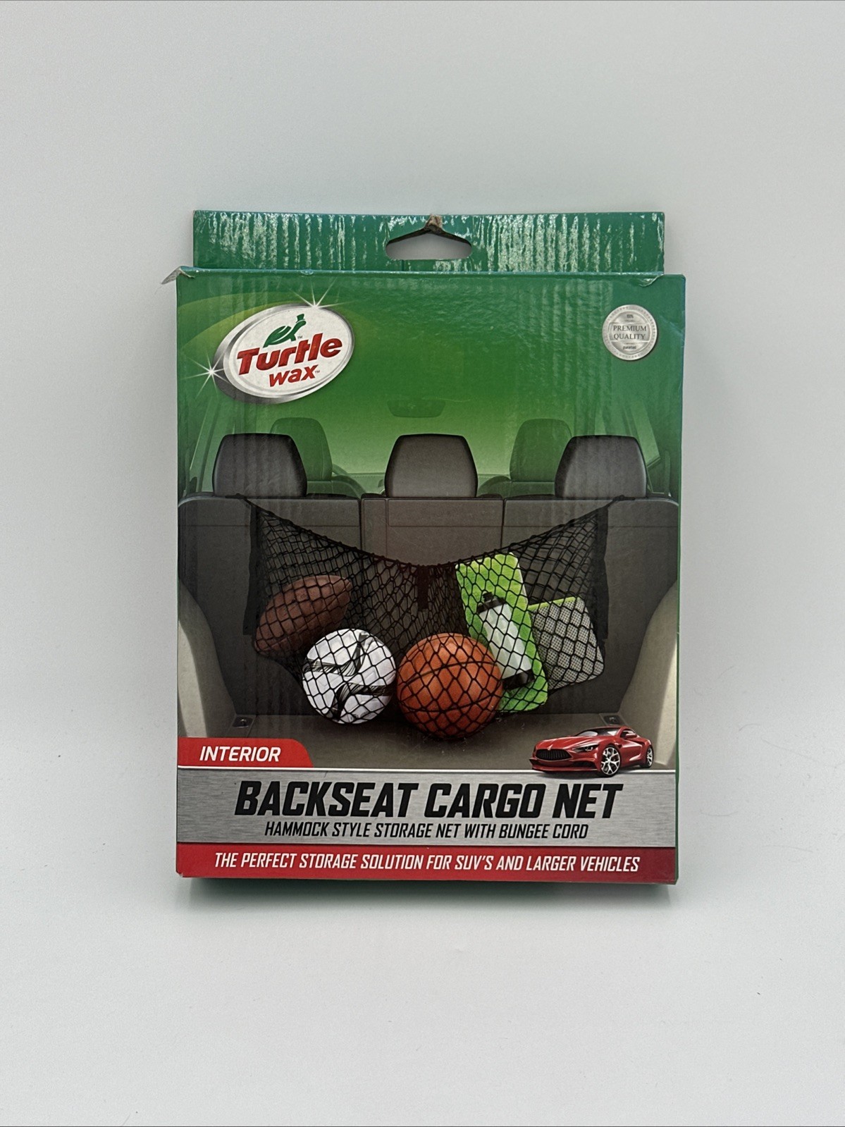 Turtle Wax Universal Car Back Seat Cargo Storage Net New In Package