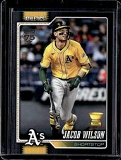 2026 Topps Jacob Wilson (Black Border) #240 Athletics #65/75 (KB)