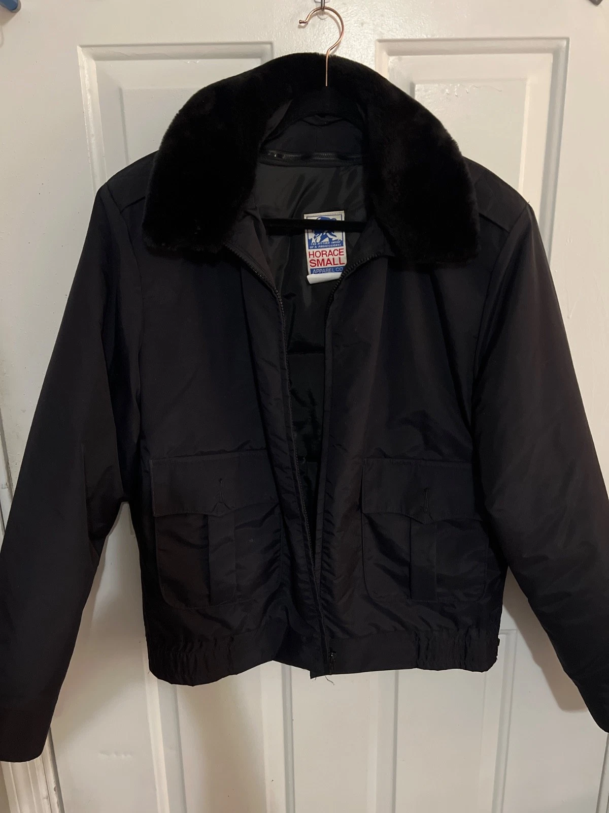 Horace Small Jacket Men 44R XL Black Bomber Quilt Insulated EUC
