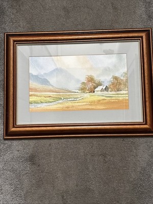 Original Aquarell Gemälde Mount Snowdon Yr Wyddfa Wales von Nick Grant 1989