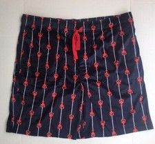 Mens Izod Lightweight Lite Touch Fleece Fun Lobsters Sleep Shorts Size XL